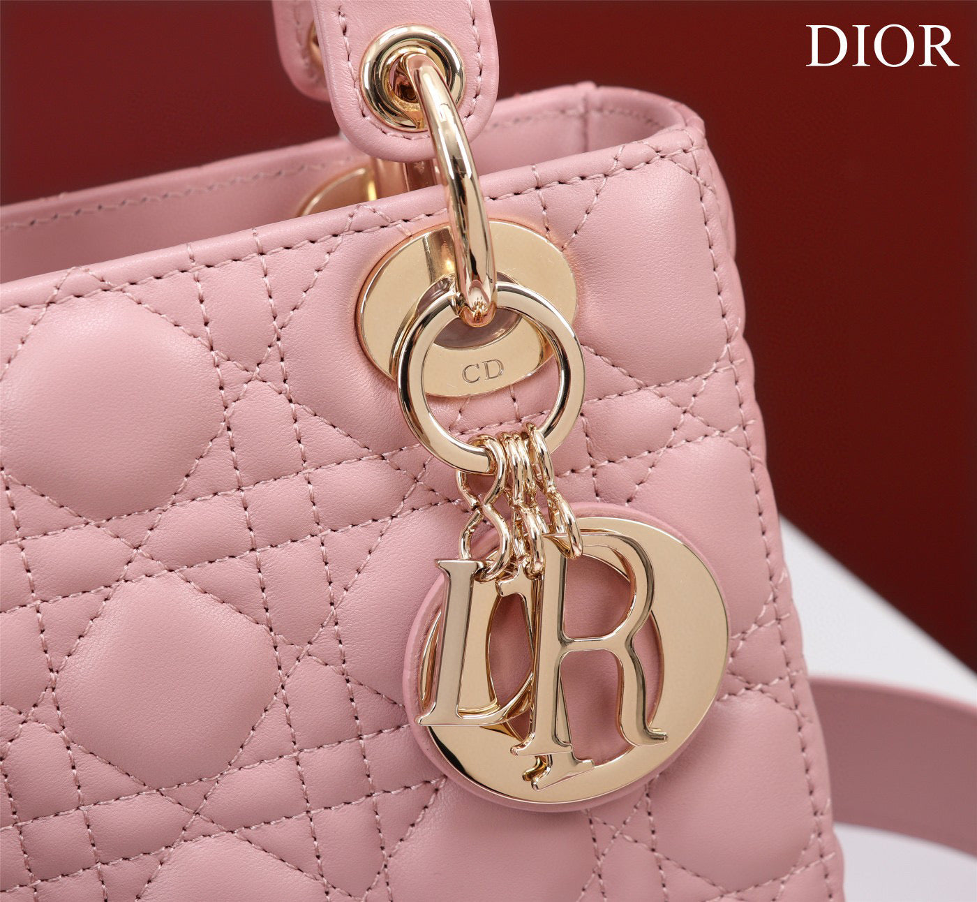 Lady Dior Small Lamb Skin Grade 4 - Pink