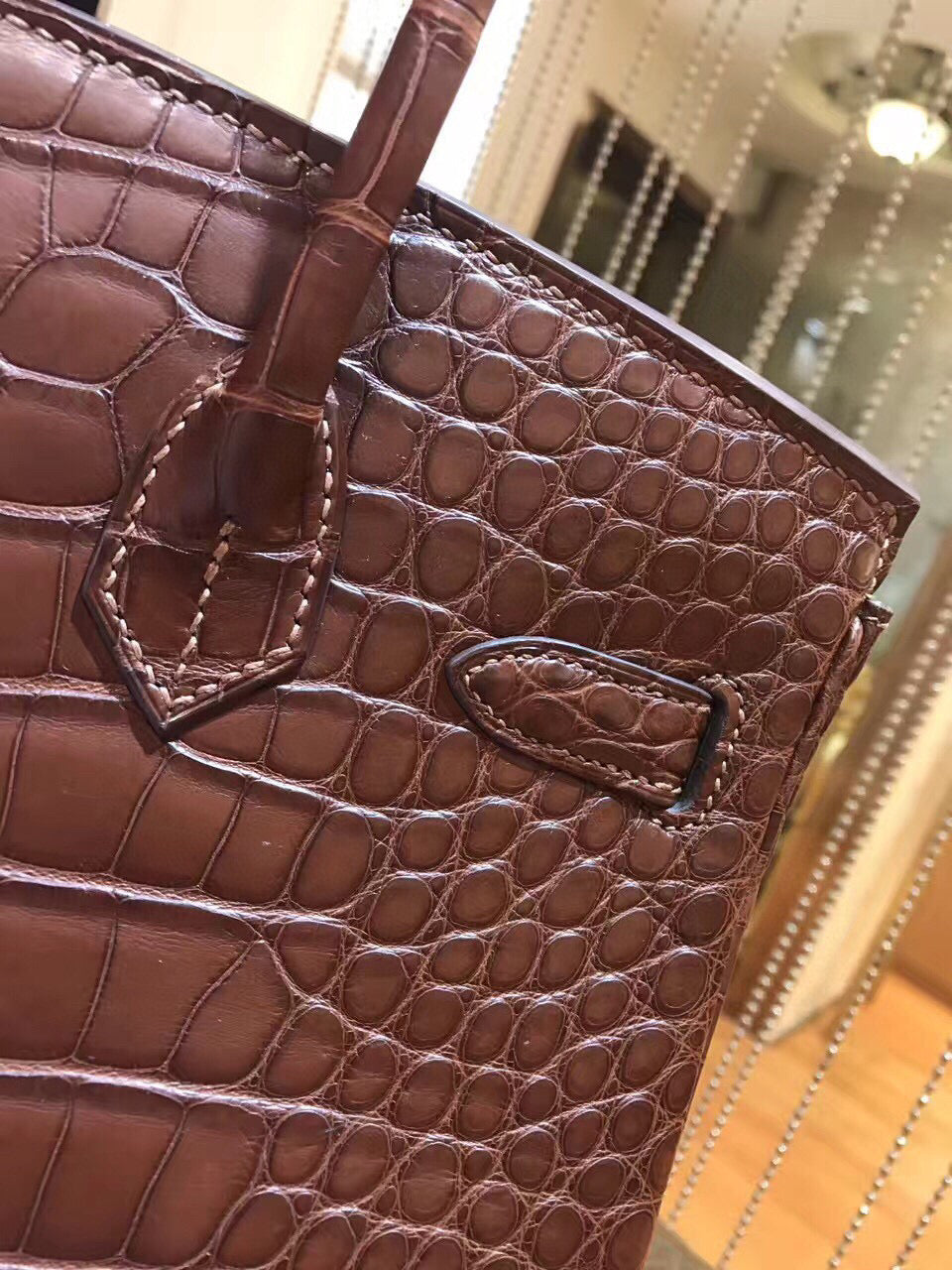 Hermes Birkin Crocodile Leather Brown