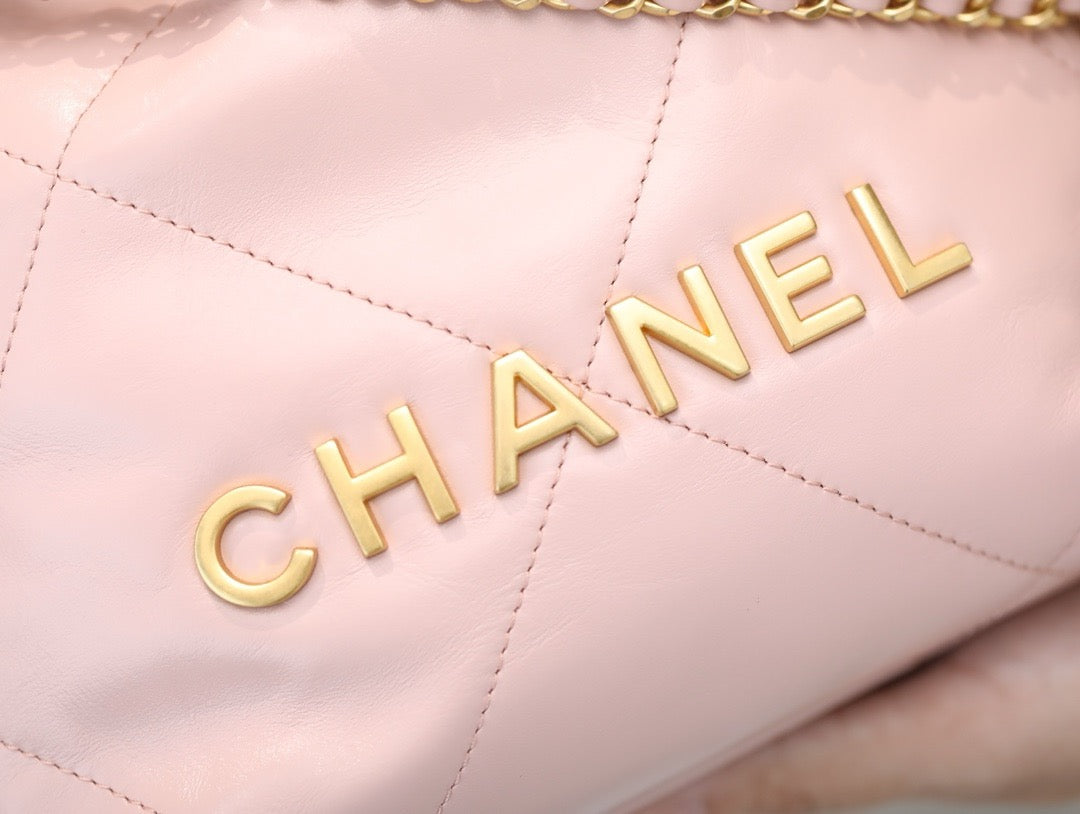 Chanel 22 Mini Handbag Pink Platinum