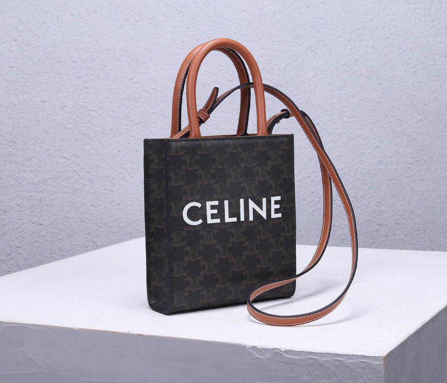 Celine Tote Bag in Triomphe Canvas Grade 3