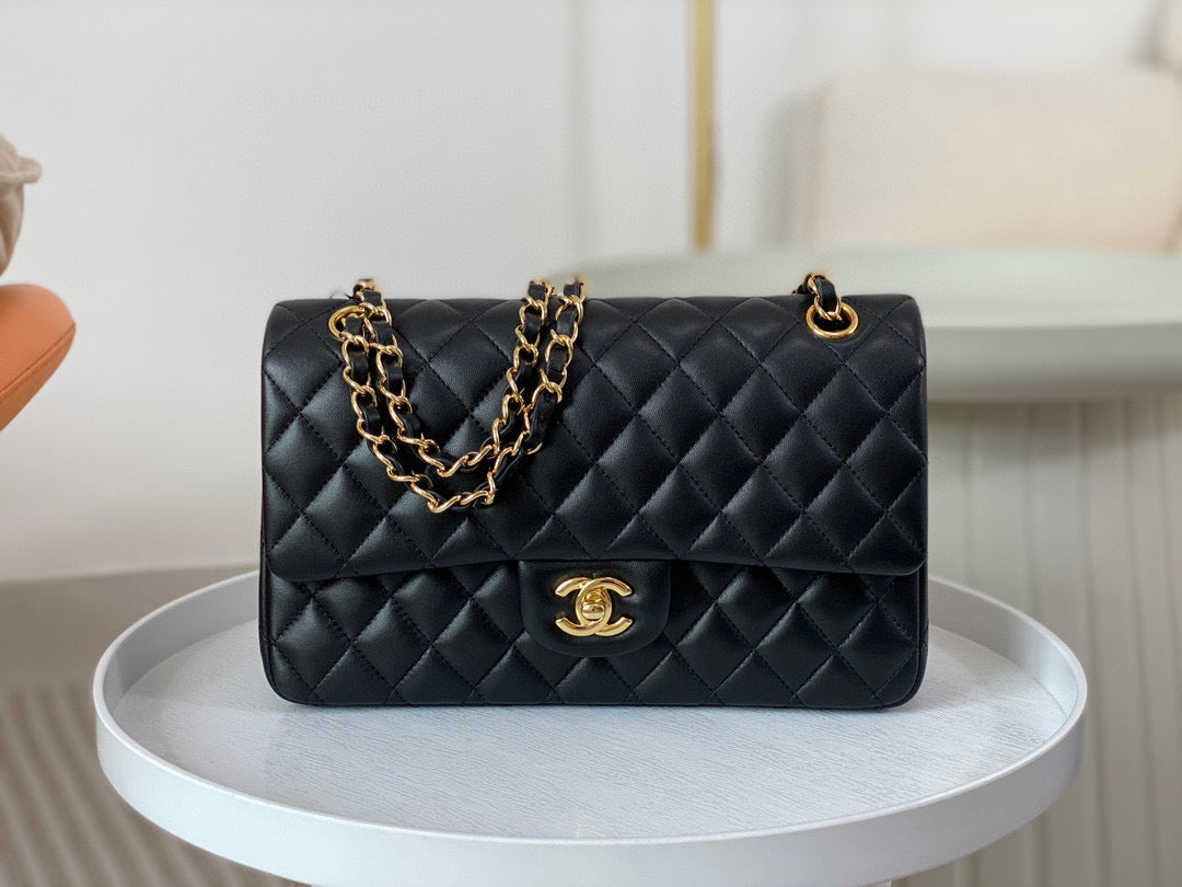 Chanel Classic Handbag Lamb Skin 25cm - High Grade