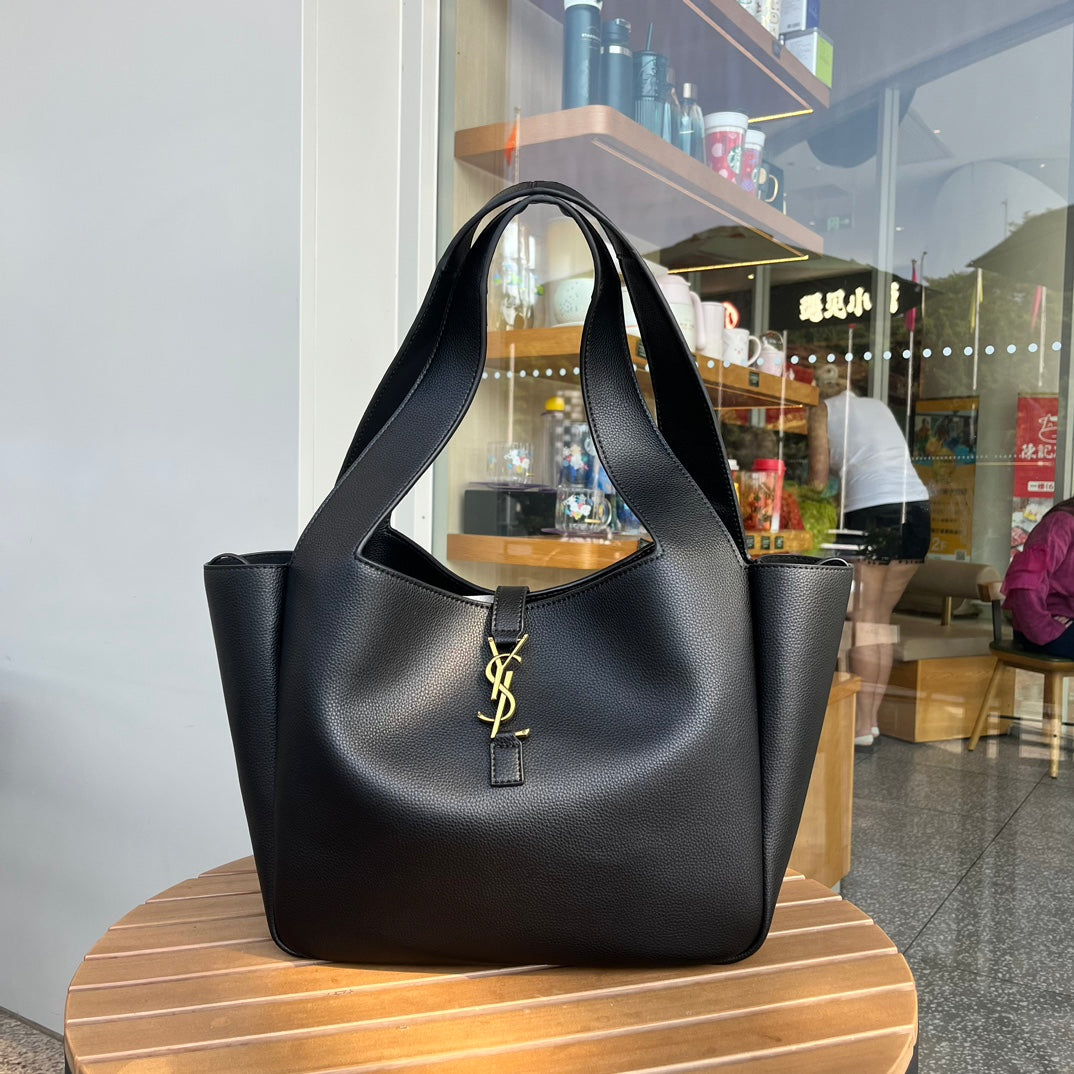 YSL Bea in Grained Leather - Black Grade 1