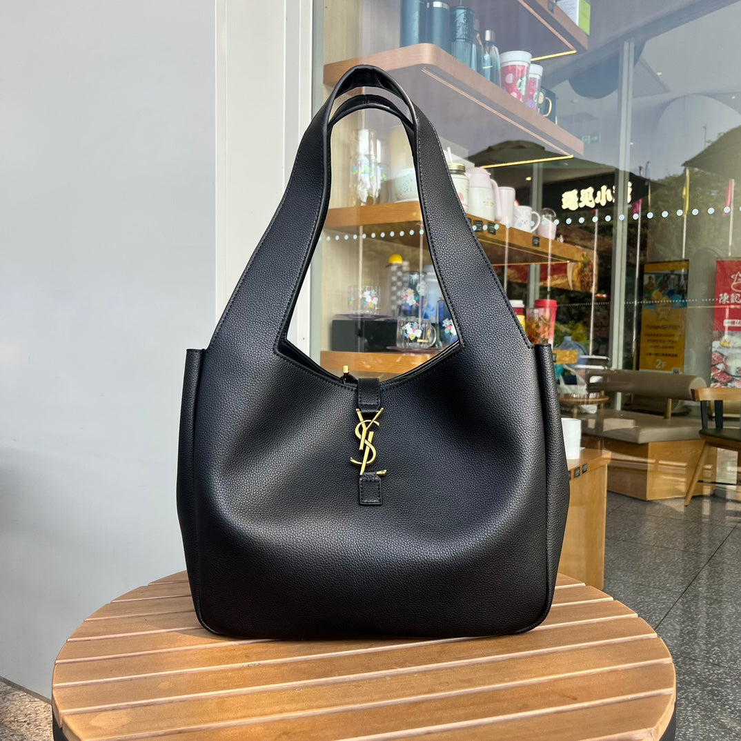 YSL Bea in Grained Leather - Black Grade 1