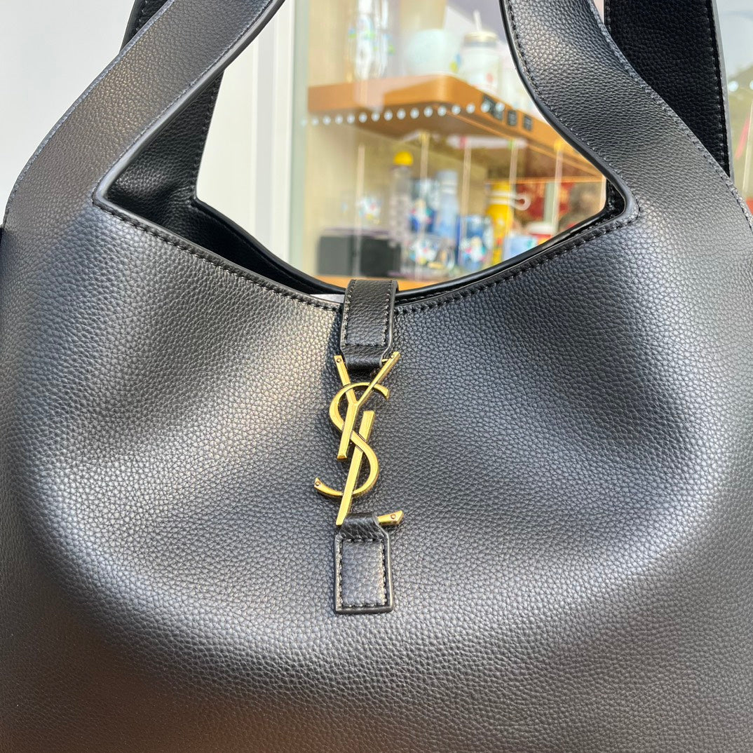 YSL Bea in Grained Leather - Black Grade 1