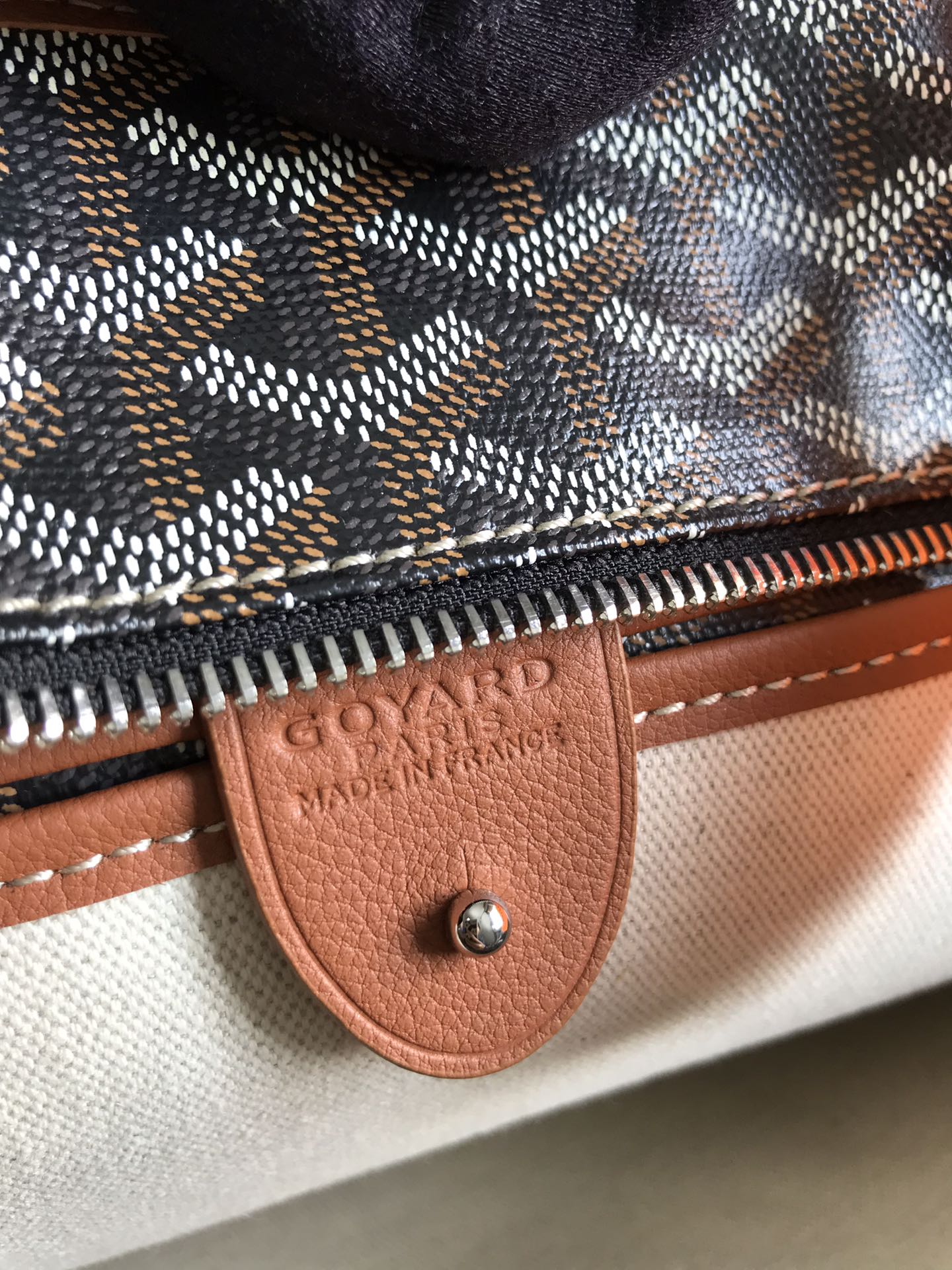 Goyard Artois MM Bag Canvas Grade 3 - Black & Tan