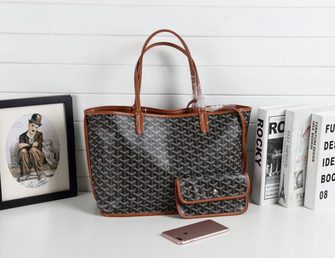 Goyard Anjou PM Reversible Bag Grade 1 - Black & Tan