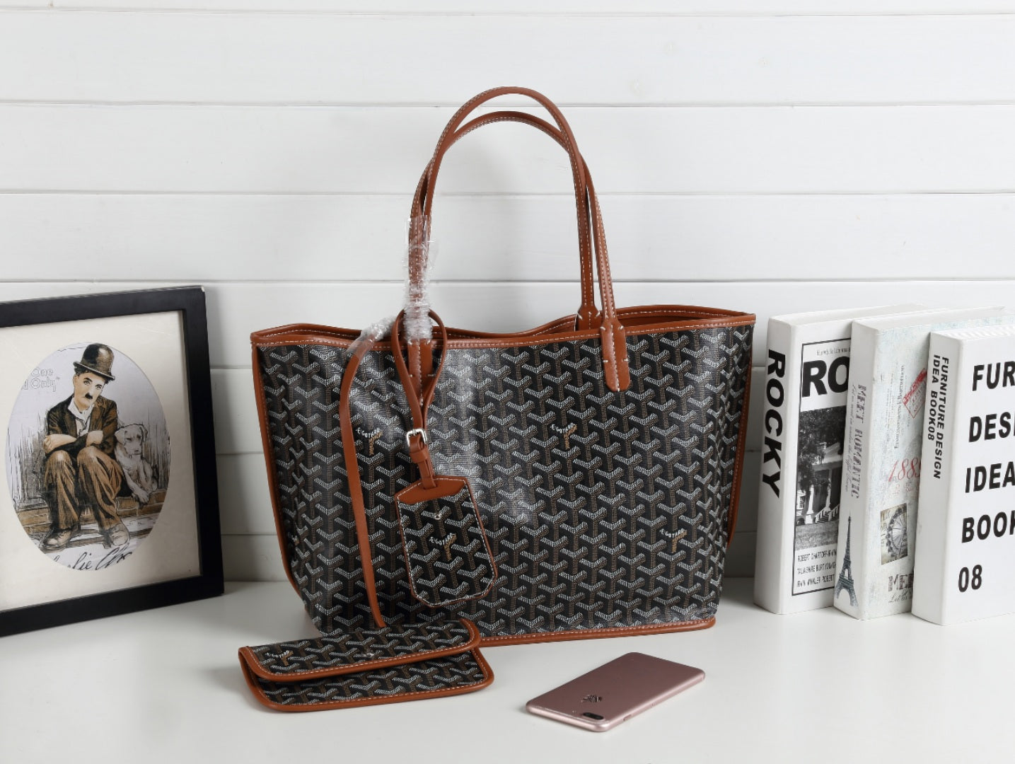 Goyard Anjou PM Reversible Bag Grade 1 - Black & Tan