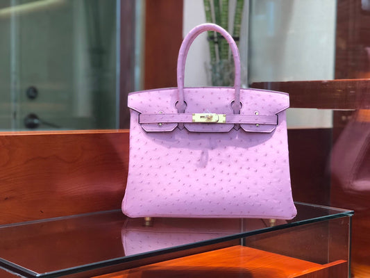 Hermes Birkin Ostrich Leather Pink