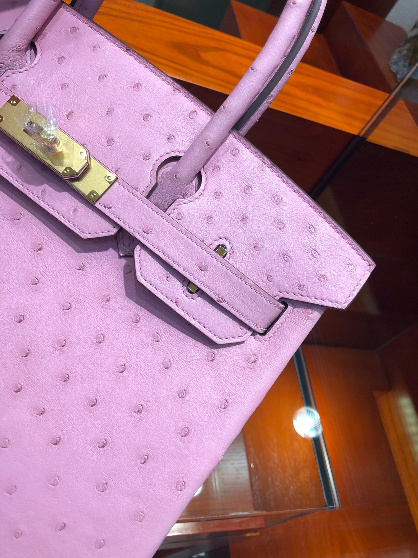 Hermes Birkin Ostrich Leather Pink