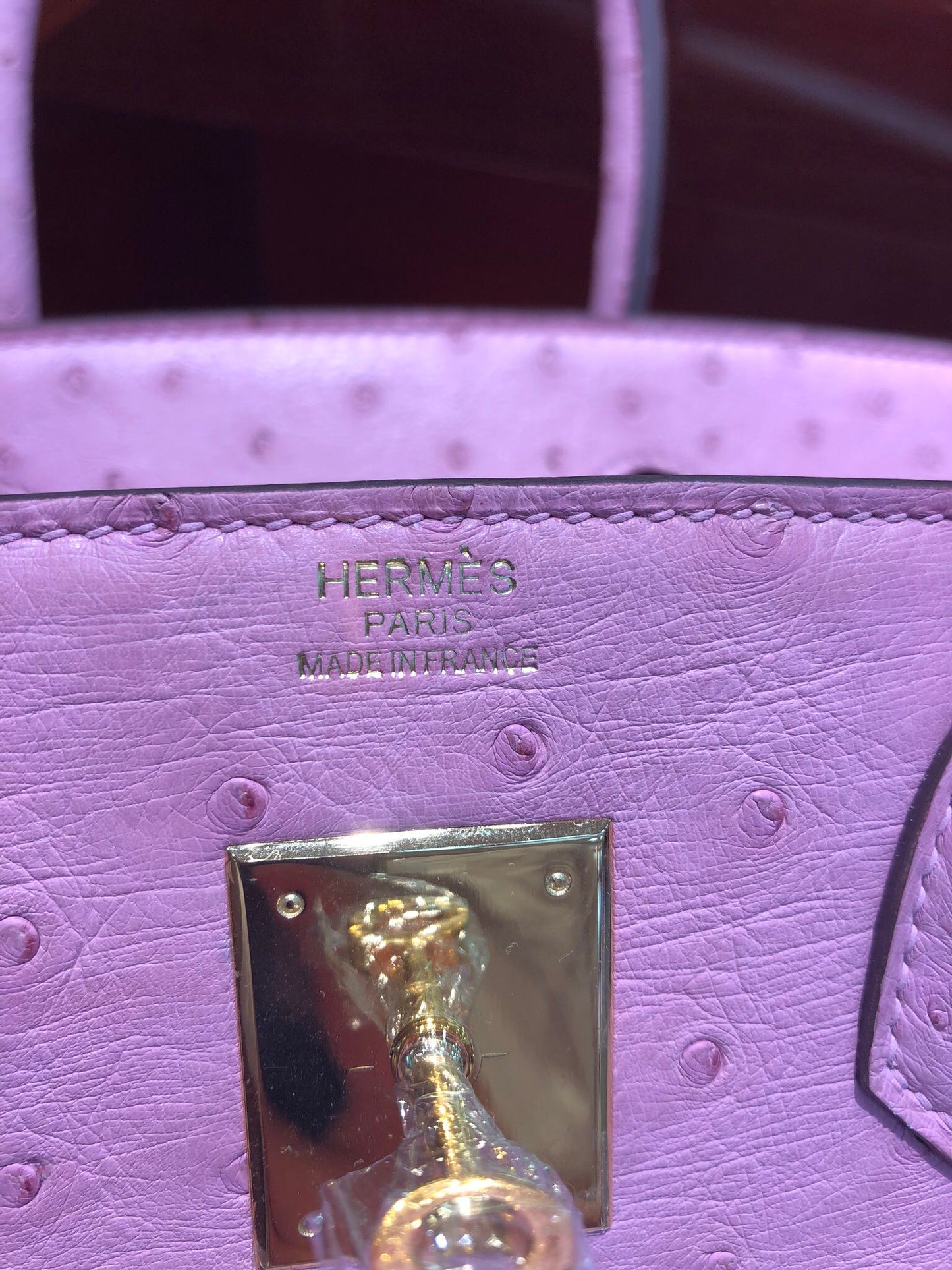 Hermes Birkin Ostrich Leather Pink