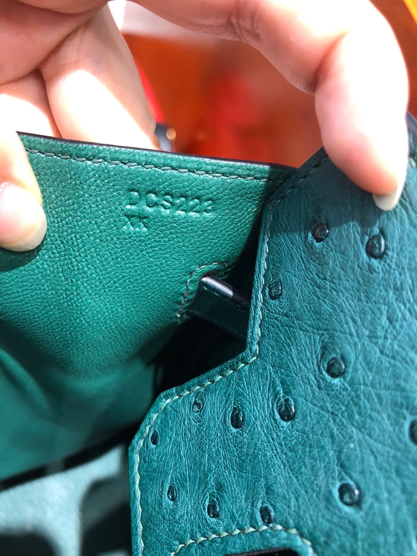 Hermes Birkin Ostrich Leather Teal