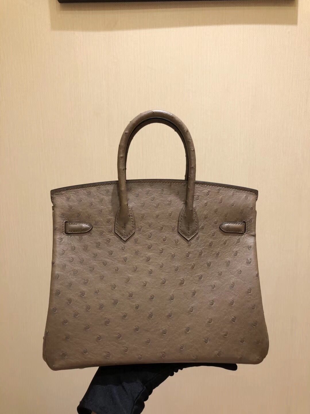 Hermes Birkin Bag Ostrich Leather Brown