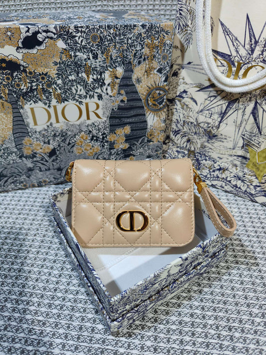 Dior Caro Scarlet Wallet Nude High Grade