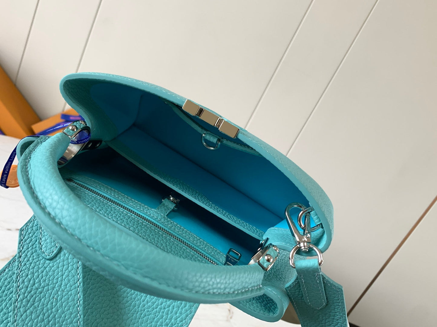 Louis Vuitton Capucines BB Baby Turquoise High Grade