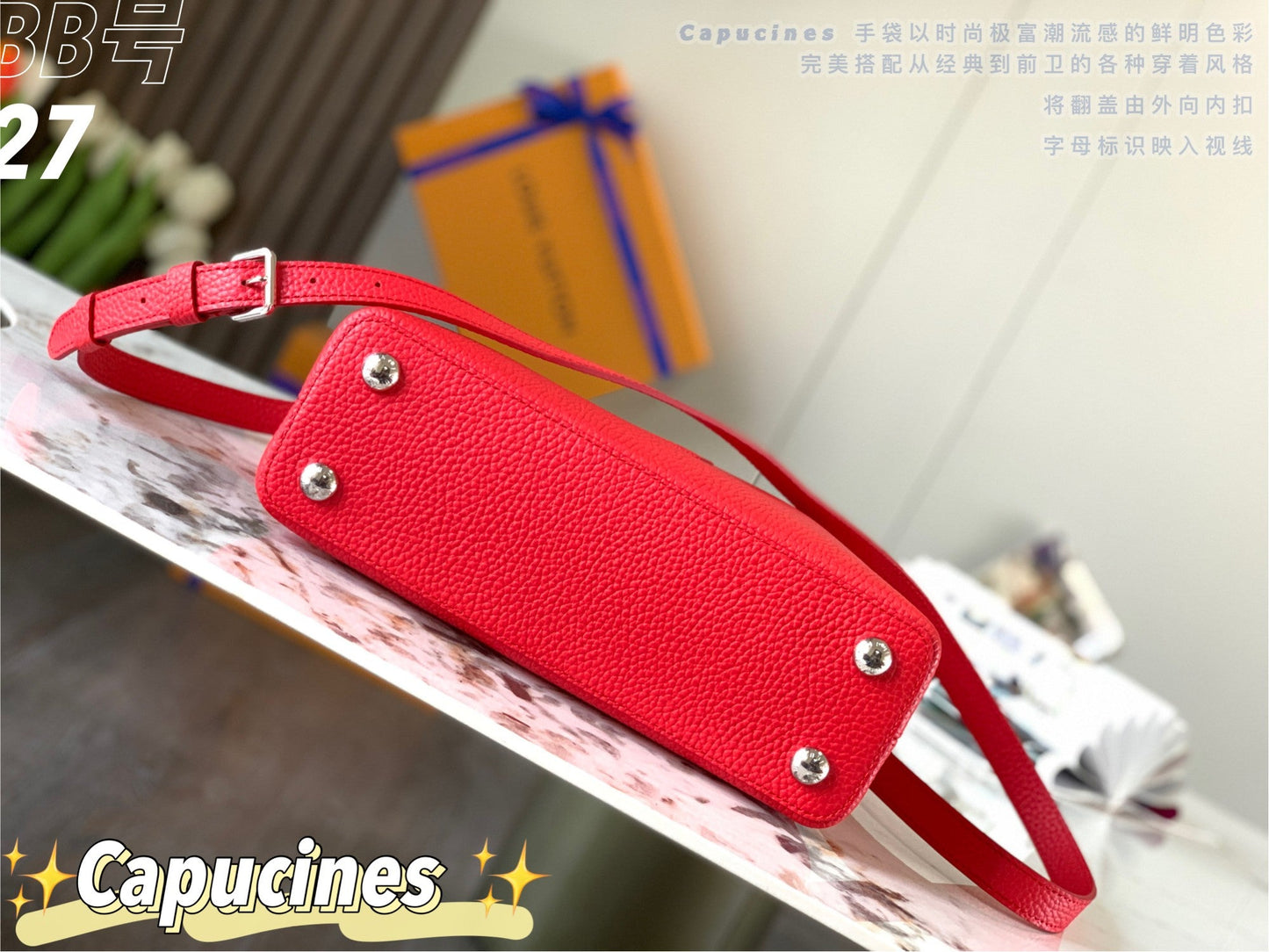 Louis Vuitton Capucines BB Baby Red High Grade