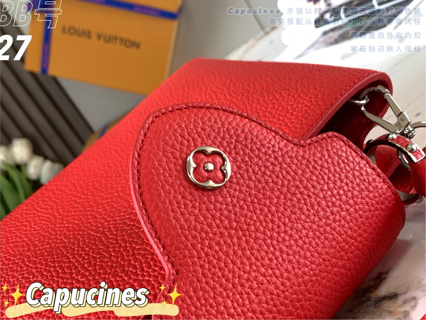 Louis Vuitton Capucines BB Baby Red High Grade