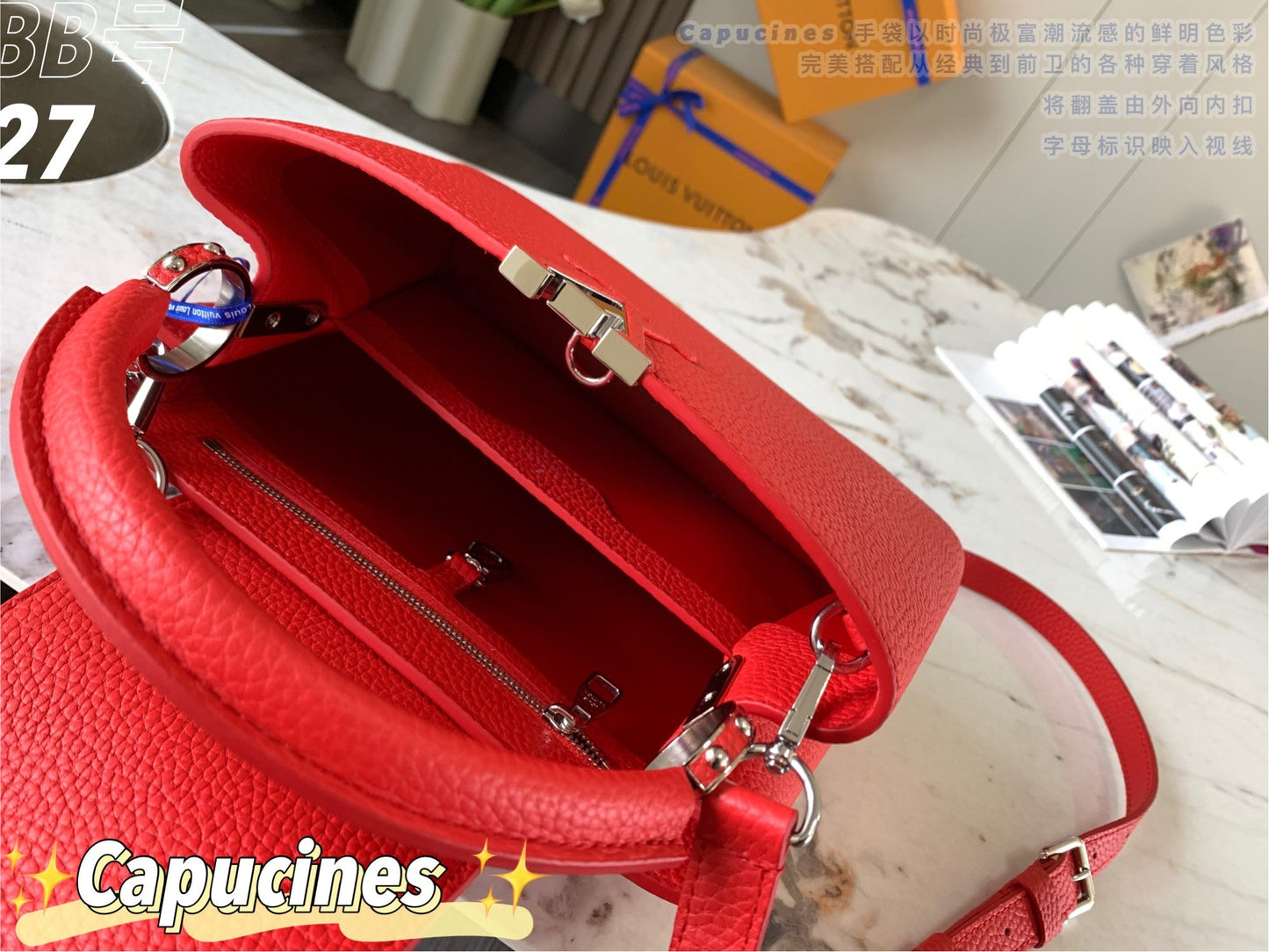 Louis Vuitton Capucines BB Baby Red High Grade