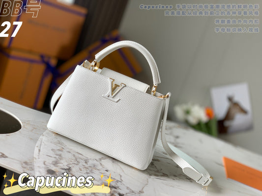 Louis Vuitton Capucines BB Baby White High