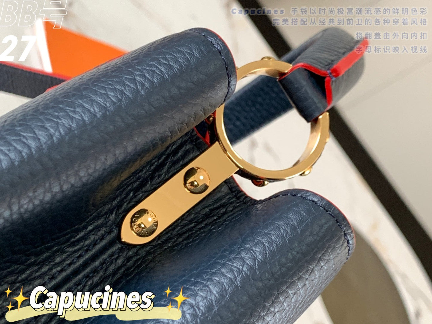 Louis Vuitton Capucines BB Baby Grey Red Lining High