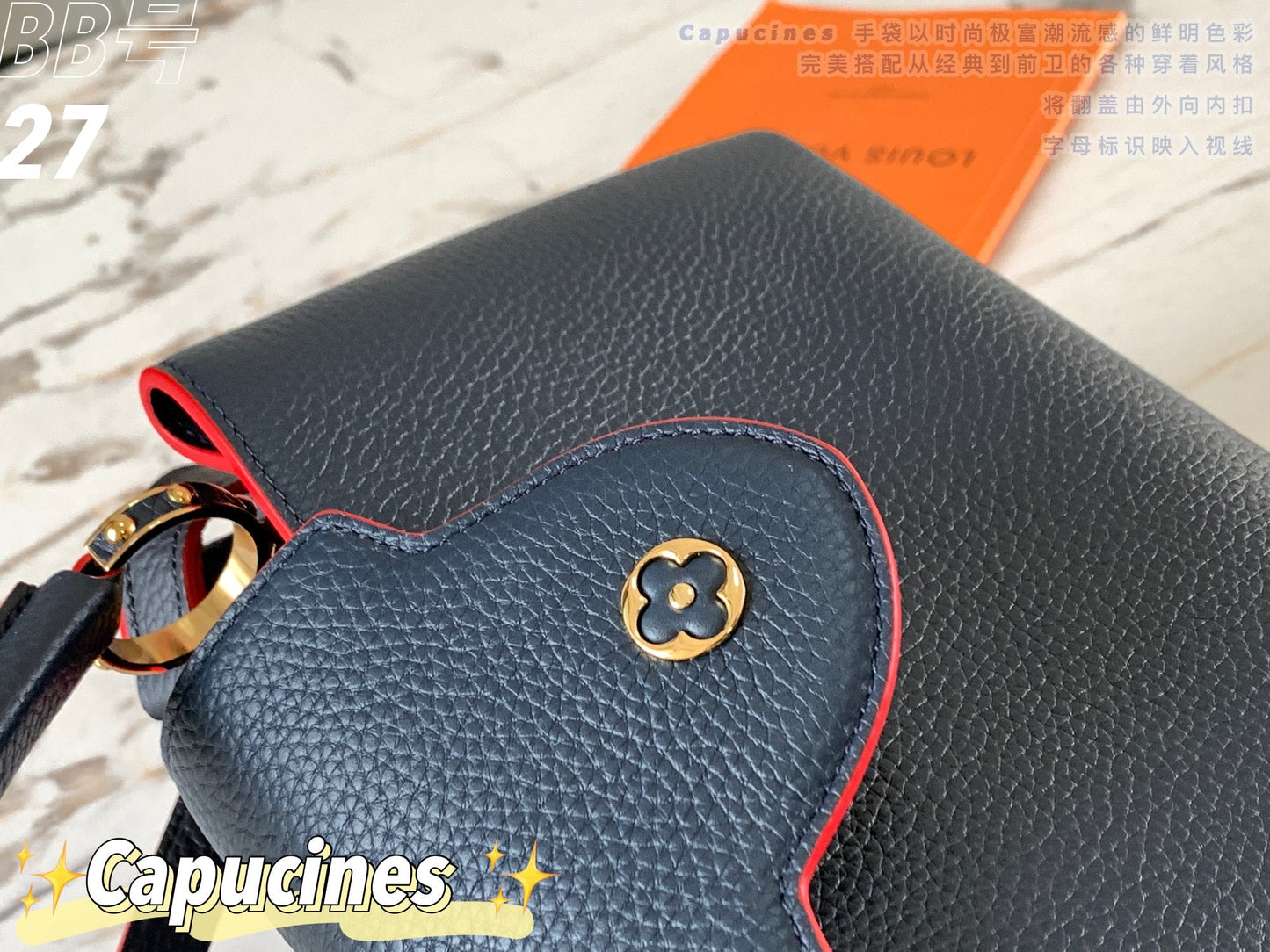 Louis Vuitton Capucines BB Baby Grey Red Lining High