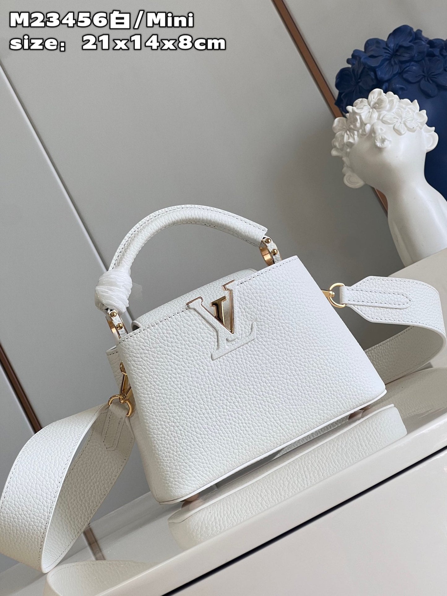 Louis Vuitton Capucines Mini Baby White High