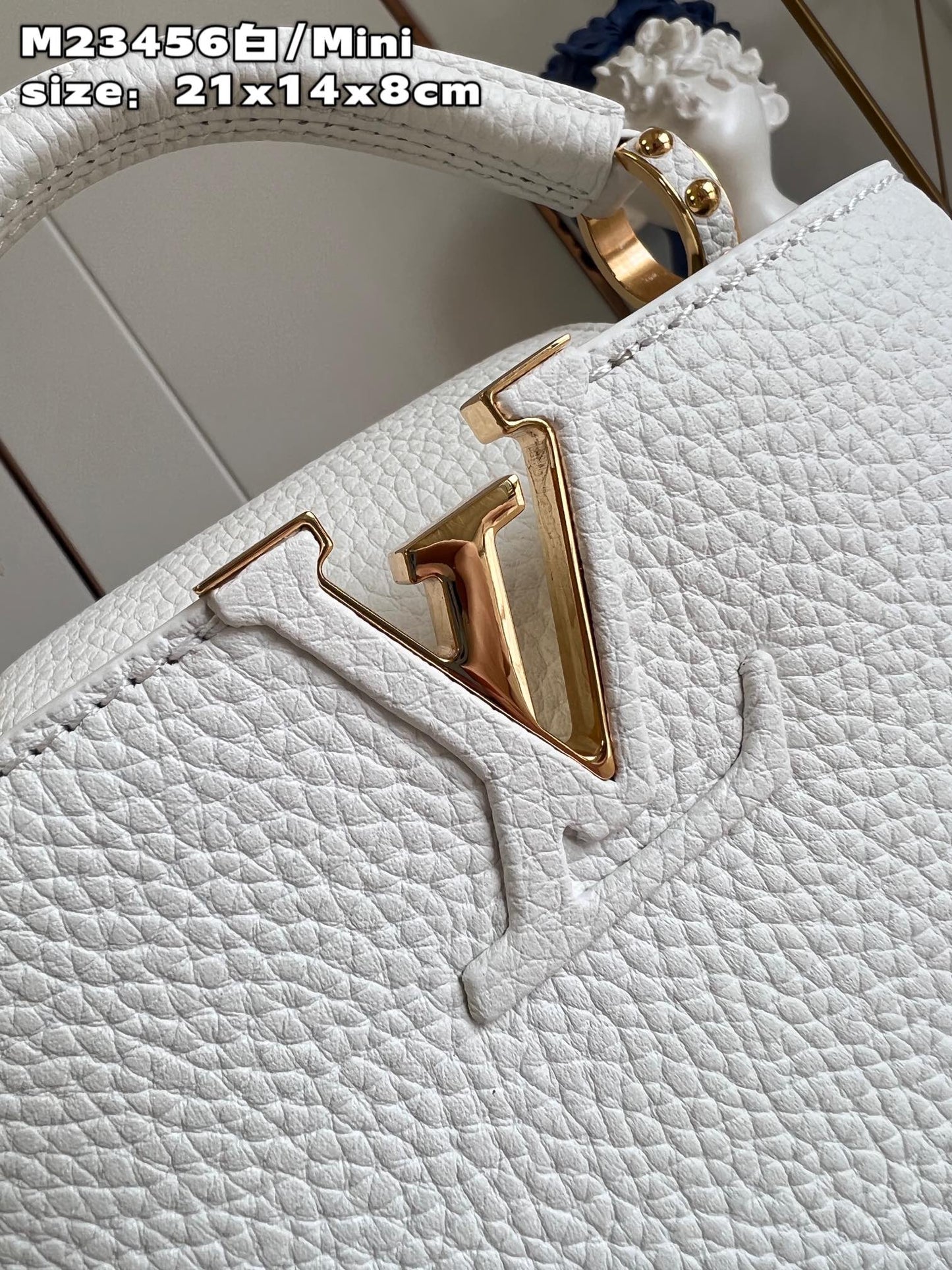 Louis Vuitton Capucines Mini Baby White High