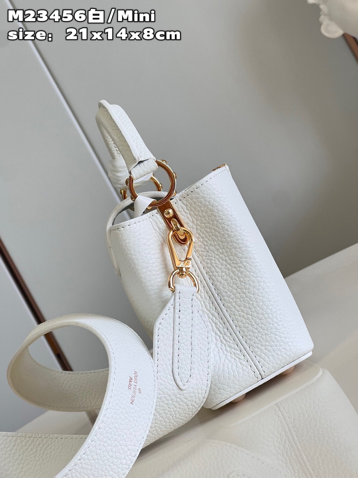 Louis Vuitton Capucines Mini Baby White High