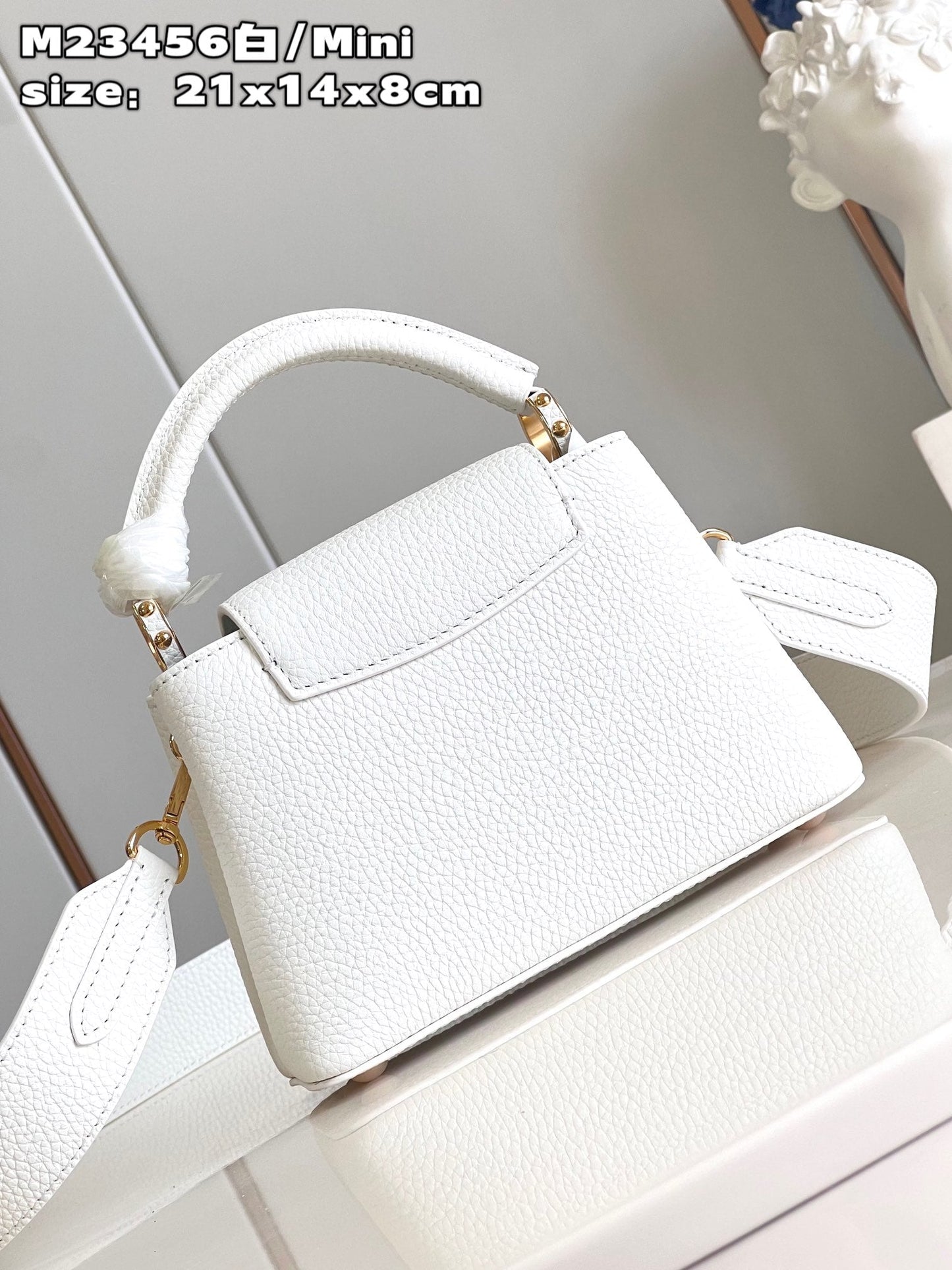 Louis Vuitton Capucines Mini Baby White High