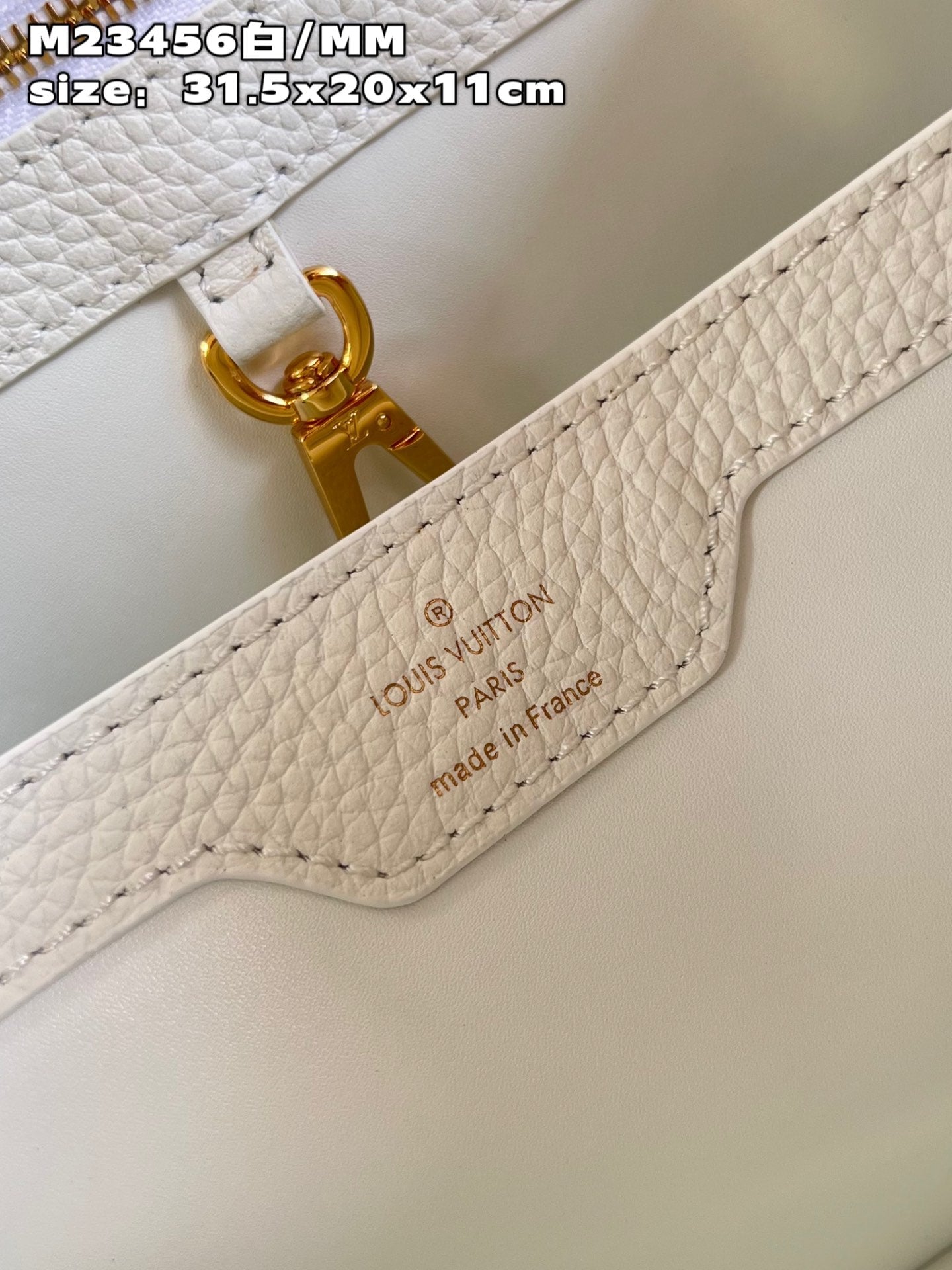 Louis Vuitton Capucines MM White High